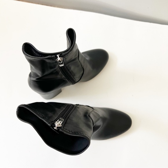 Marc Fisher Newbie Sock Ankle Leather Boots - Picture 9 of 16